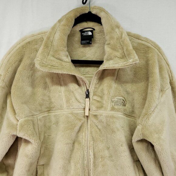 The North Face Osito Lux Jacket Women's Medium Beige Long Sleeve Full Zip - Picture 16 of 16